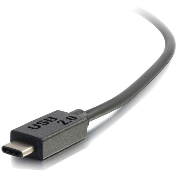 C2G 3ft (0.9m) USB 2.0 USB-C to USB-A Cable M/M - Black - Image 7