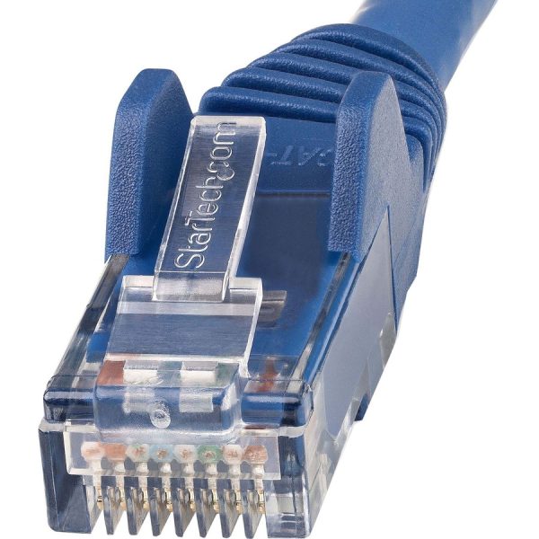 StarTech.com 35ft (10.7m) CAT6 Ethernet Cable, LSZH (Low Smoke Zero Halogen) 10 GbE Snagless 100W PoE UTP RJ45 Blue Network Patch Cord ETL - Image 2