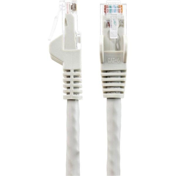 StarTech.com 35ft (10.7m) CAT6 Ethernet Cable, LSZH (Low Smoke Zero Halogen) 10 GbE Snagless 100W PoE UTP RJ45 Gray Network Patch Cord ETL - Image 2