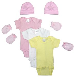 Newborn Baby Girls 7 Pc  Baby Shower Gift Set Ls_0048
