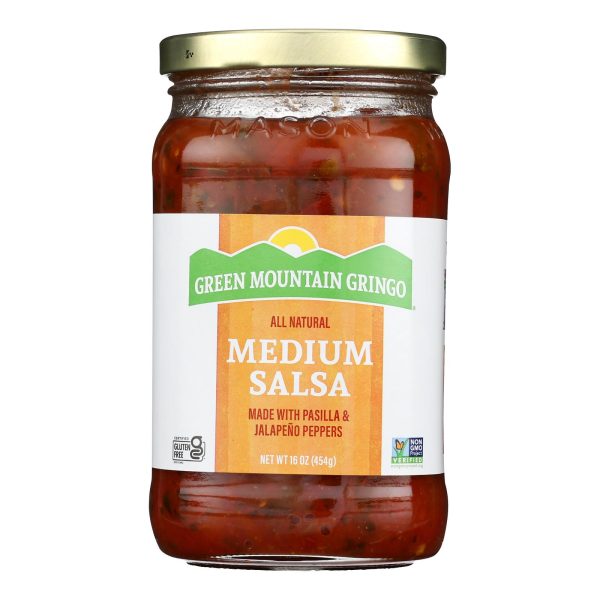 Green Mountain Gringo Medium Salsa - Case of 12 - 16 oz. - Image 3