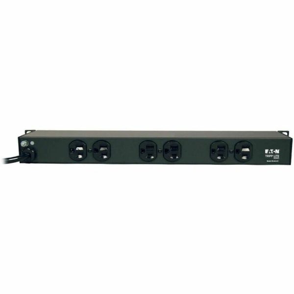 Eaton Tripp Lite Series 1U Rack-Mount Network Server Power Strip, 120V, 15A, 6-Outlet (Rear-Facing), 15 ft. (4.57 m) Cord - Image 2