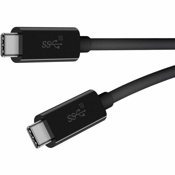 Belkin 100W USB-C to USB-C Cable - USB 3.1 - 10 Gbps - 4K Audio/Video - M/M - 1m/3.3ft - Black - Image 3