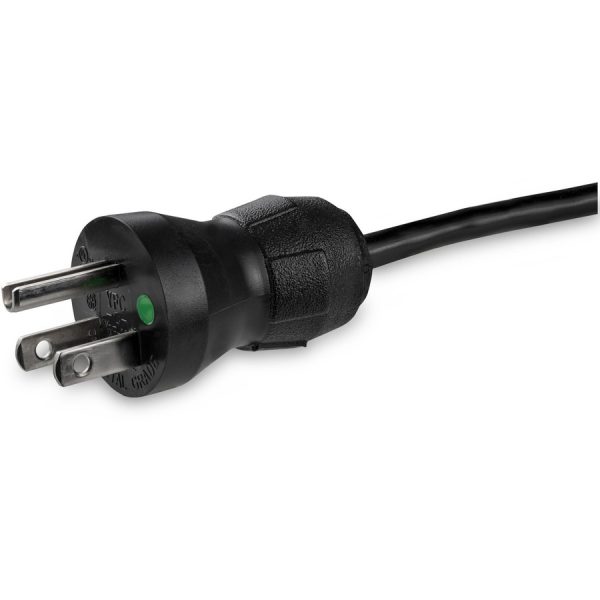 StarTech.com 6ft (2m) Hospital Grade Power Cord, 18AWG, NEMA 5-15P to C13, 10A 125V, Green Dot Medical Power Cable, Monitor Power Cable - Image 4