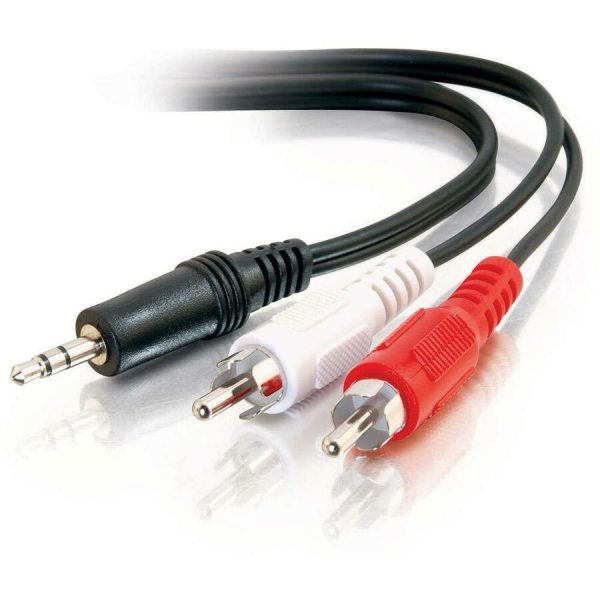 C2G 12ft Value Series One 3.5mm Stereo Male To Two RCA Stereo Male Y-Cable - Image 2