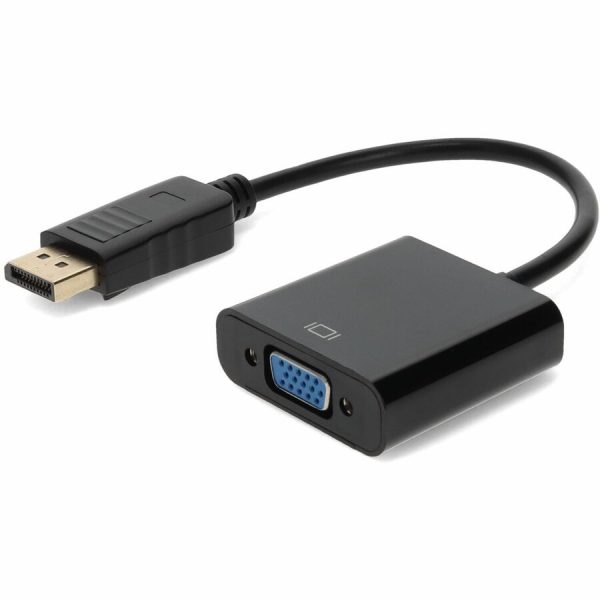 5PK DisplayPort 1.2 Male to VGA Female Black Adapters For Resolution Up to 1920x1200 (WUXGA)