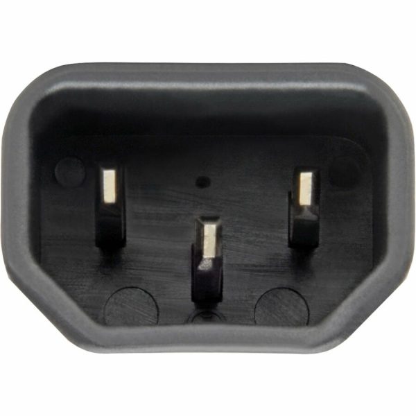 Eaton Tripp Lite Series NEMA 5-15R to C14 Power Cord Adapter - 15A, 125V, Black - Image 2