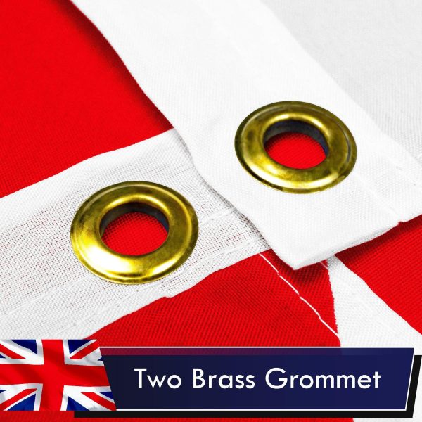 UK British Flag 3x5 Ft 2-Pack Printed Polyester By G128 - Image 2