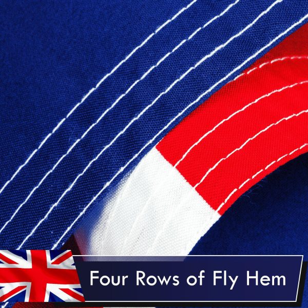 UK British Flag 3x5 Ft 2-Pack Printed Polyester By G128 - Image 5