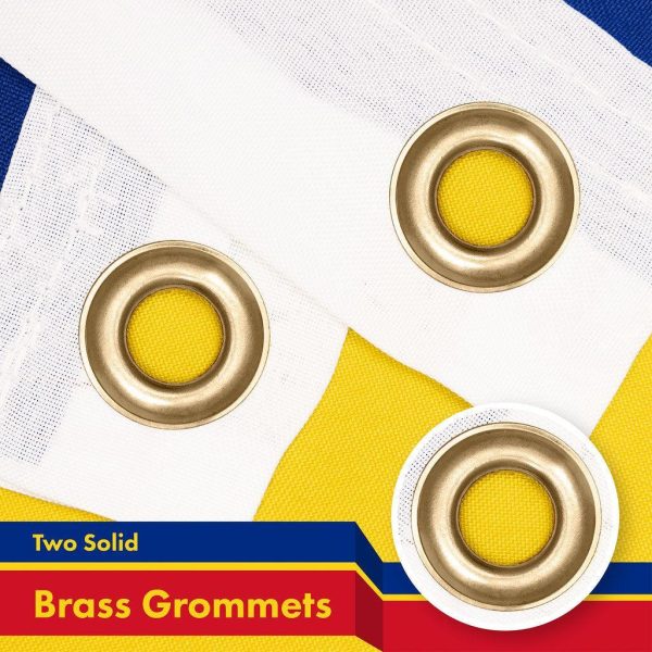 G128 10 Pack: Romania Romanian Flag | 3x5 Ft | LiteWeave Pro Series Printed 150D Polyester | Country Flag, Indoor/Outdoor, Vibrant Colors, Brass Grommets, Thicker and More Durable Than 100D 75D Poly - Image 2