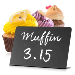 5 Pack Mini Chalkboard Signs 4x3 in for Message & Special Event Decoration Restaurant Wedding Table Number Party Small Chalkboard Sign Table Sign Chalkboard Chalkboard Buffet Sign Set