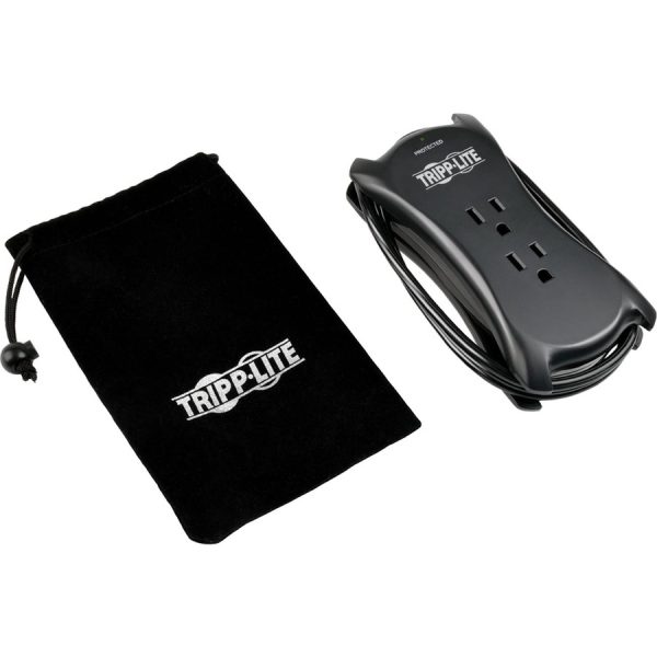 Eaton Tripp Lite Series Protect It! 3-Outlet Travel-Size Surge Protector - 5-15R Outlets, 2 USB Ports, 5-15P Input, 1050 Joules, Black - Image 7