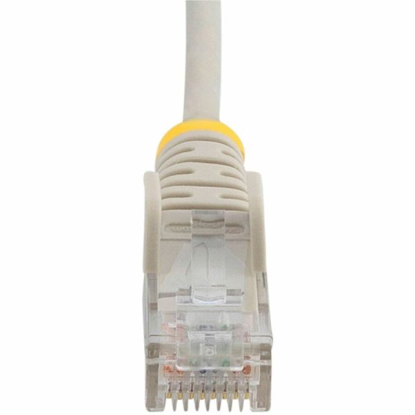 StarTech.com 3 ft CAT6 Cable - Slim CAT6 Patch Cord - Gray - Snagless RJ45 Connectors - Gigabit Ethernet Cable - 28 AWG - LSZH (N6PAT3GRS) - Image 4