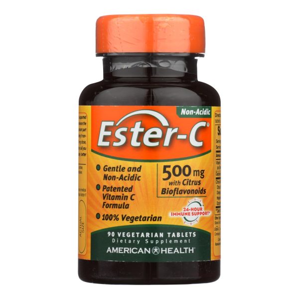 American Health - Ester-C with Citrus Bioflavonoids - 500 mg - 90 Vegetarian Tablets - Image 2