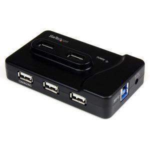 StarTech.com 6 Port USB 3.0 / USB 2.0 Combo Hub with 2A Charging Port â€" 2x USB 3.0 & 4x USB 2.0