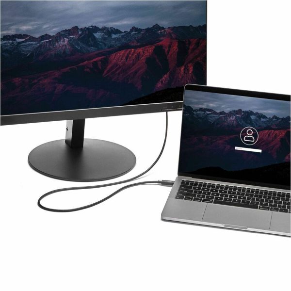 StarTech.com 6ft/2m USB C to VGA Cable - 1920x1200/1080p USB Type C DP Alt Mode to VGA Video Monitor Adapter Cable -Works w/ Thunderbolt 3 - Image 6