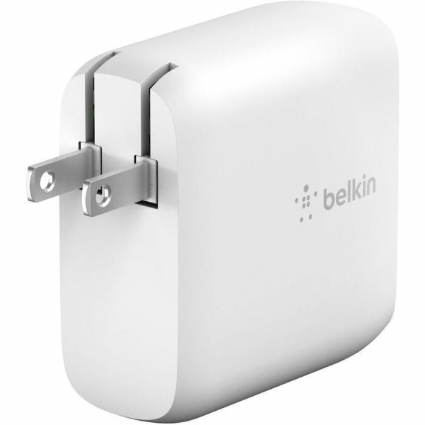 Belkin BoostCharge Dual USB-C Power Delivery GaN Wall Charger 68W Laptop Chromebook Charging - Power Adapter - Image 4