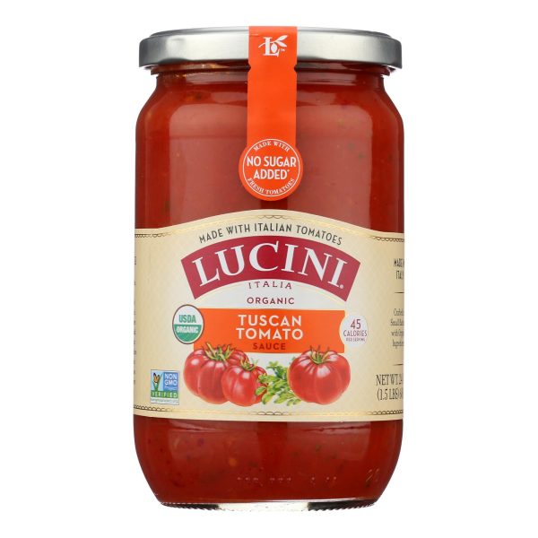 Lucini Italia - Pasta Sauce Organic Tuscan Tomato - Case of 6 - 24 Ounces - Image 3