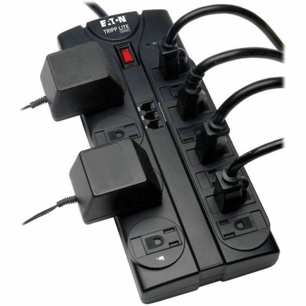 Eaton Tripp Lite Series Protect It! 12-Outlet Surge Protector, 8 ft. (2.43 m) Cord, 2160 Joules, Tel/Modem Protection - Image 3
