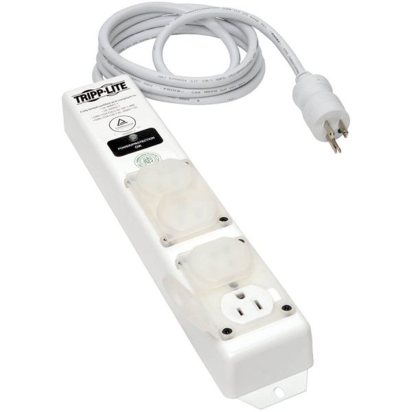 Eaton Tripp Lite Series Safe-IT UL 60601-1 Medical-Grade Surge Protector for Patient-Care Vicinity, 4x Hospital-Grade Outlets, 15 ft. Cord, Antimicrobial Protection - Image 3