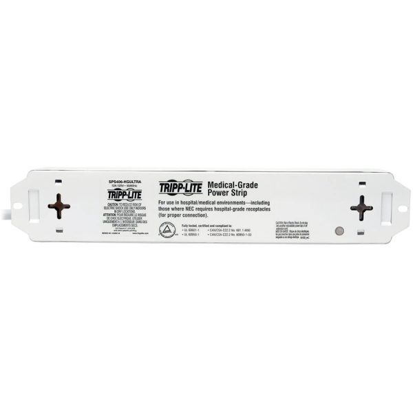 Eaton Tripp Lite Series Safe-IT UL 60601-1 Medical-Grade Surge Protector for Patient-Care Vicinity, 4x Hospital-Grade Outlets, 15 ft. Cord, Antimicrobial Protection - Image 5