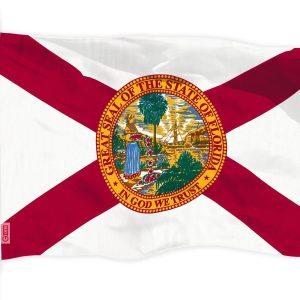 G128 Florida State Flag | 3x5 feet | Printed 150D, Indoor/Outdoor, Vibrant Colors, Brass Grommets, Quality Polyester, Much Thicker More Durable Than 100D 75D Polyester