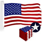 USA American Flag 4x6FT 5-Pack Embroidered Polyester By G128