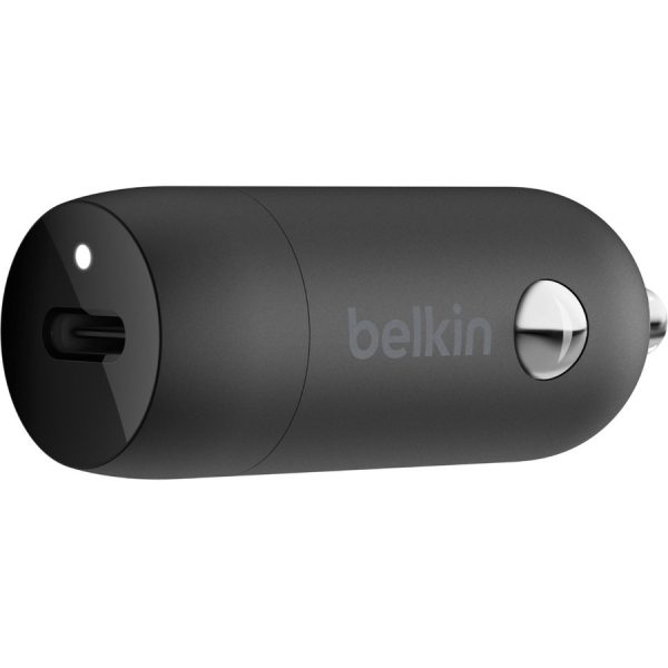 Belkin Boost↑Charge™ 30W Fast Car Charger, Compact Design w/USB-C Power Delivery Port, Universal Compatibility for iPhone 14, Galaxy S23, Note Series, and More - Black