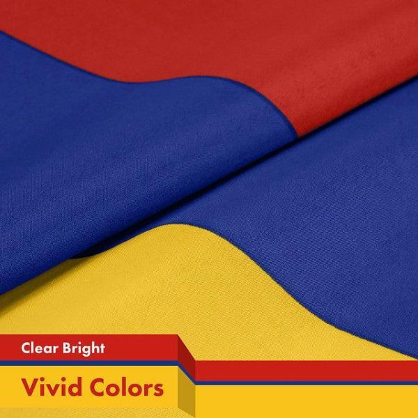G128 3-Pack: Armenia Armenian Flag 3x5 FT Printed 150D Polyester - Image 3