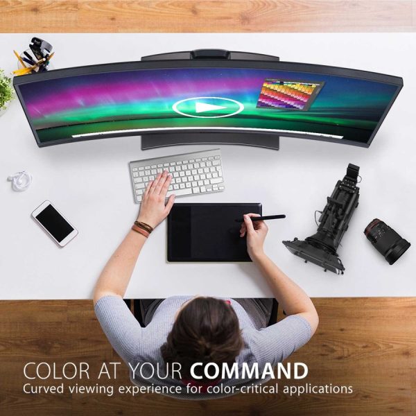 ViewSonic VP3881A 38-Inch IPS WQHD+ Curved 21:9 Monitor with 100% sRGB Rec 709, Eye Care, HDR10 Support, 90W USB C, HDMI, USB, DisplayPort for Professional Home and Office - Image 2