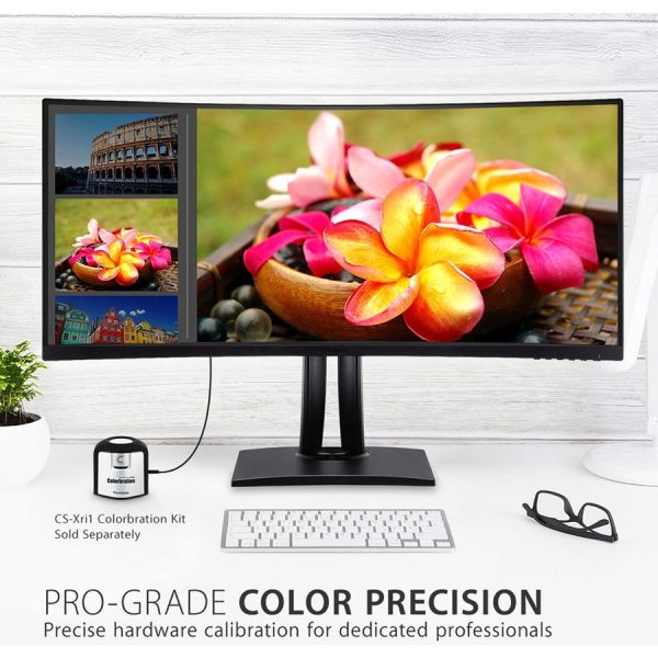 ViewSonic VP3881A 38-Inch IPS WQHD+ Curved 21:9 Monitor with 100% sRGB Rec 709, Eye Care, HDR10 Support, 90W USB C, HDMI, USB, DisplayPort for Professional Home and Office - Image 8