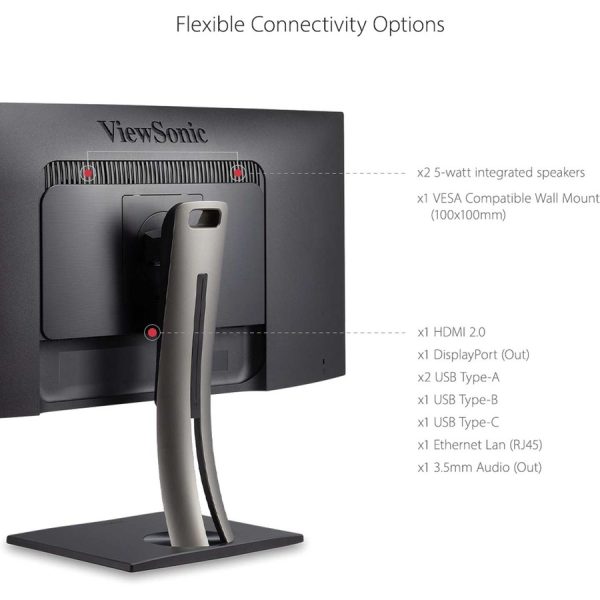 ViewSonic VP3881A 38-Inch IPS WQHD+ Curved 21:9 Monitor with 100% sRGB Rec 709, Eye Care, HDR10 Support, 90W USB C, HDMI, USB, DisplayPort for Professional Home and Office - Image 10