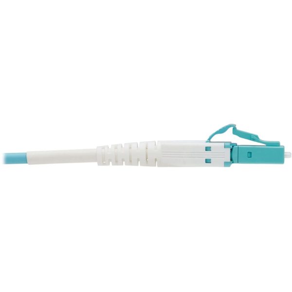 Eaton Tripp Lite Series 100G Duplex Multimode 50/125 OM4 Armored Fiber Optic Cable (LC/LC Duplex M/M), LSZH, Aqua, 100 m (328 ft.) - Image 4