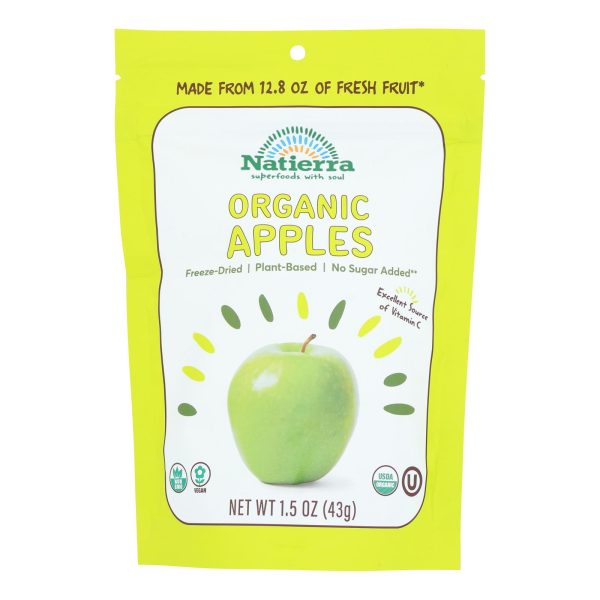 Natierra Fruit - Organic - Freeze Dried - Apples - 1.5 oz - case of 12 - Image 2