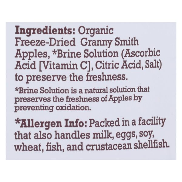 Natierra Fruit - Organic - Freeze Dried - Apples - 1.5 oz - case of 12 - Image 3