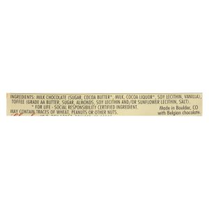 Chocolove Xoxox - Premium Chocolate Bar - Milk Chocolate - Toffee and Almonds - Mini - 1.3 oz Bars - Case of 12