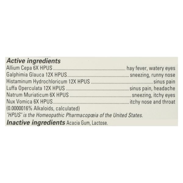 Hyland's - Seasonal Allergy Relief - 1 Each-60 TAB