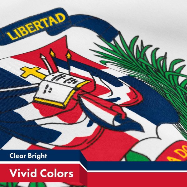 Dominican Republic Dominican Flag 3x5 Ft 5-Pack 150D Printed Polyester By G128 - Image 3