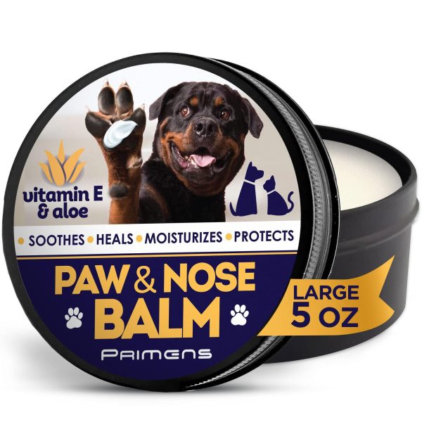 Natural Dog Paw Balm Dog Paw Protection for Hot Pavement Dog Paw Wax for Dry Paws & Nose Canine Paw Moisturizer for Cracked Paws Cream Butter for Cat Dogs Paw Protectors Paw Pad Lotion