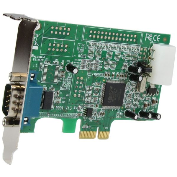 StarTech.com 1-port PCI Express RS232 Serial Adapter Card - PCIe Serial DB9 Controller Card 16550 UART - Low Profile - Windows/Linux - Image 2