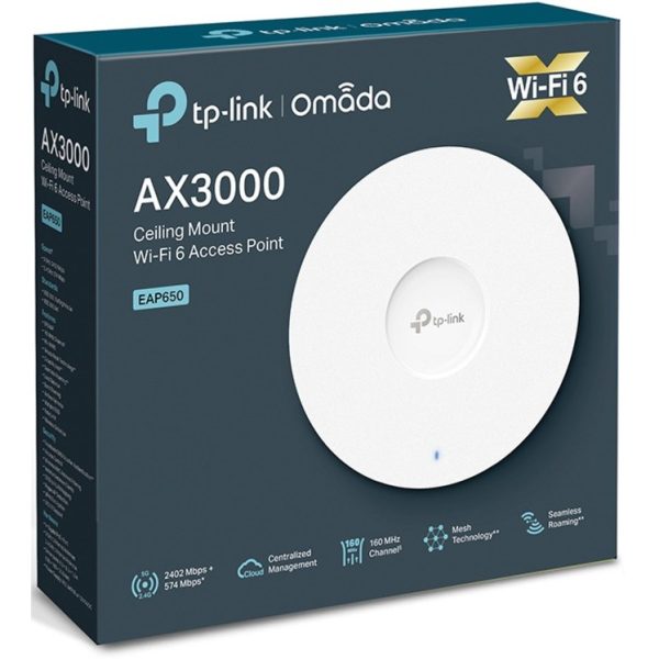 TP-Link EAP650 - Omada WiFi 6 AX3000 Wireless Gigabit Ceiling Mount Access Point - Image 4