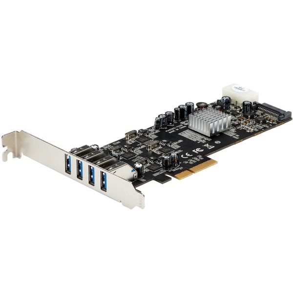 StarTech.com 4 Port PCI Express (PCIe) SuperSpeed USB 3.0 Card Adapter w/ 4 Dedicated 5Gbps Channels - UASP - SATA/LP4 Power - Image 4