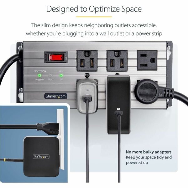 StarTech.com 140W USB-C Wall Charger, USB-IF Certified, PD 3.1 Portable GaN Charging Power Adapter, 6ft/1.8m USB-C to USB-C Cable - Image 3