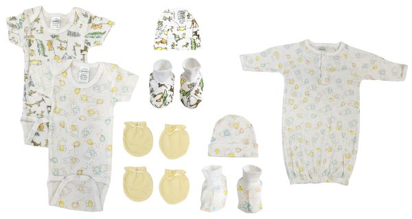 Unisex Newborn Baby 9 Pc  Sets Nc_0656