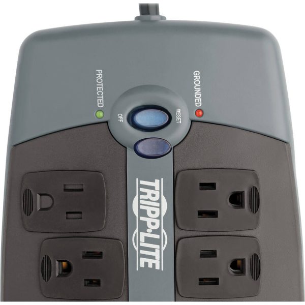 Eaton Tripp Lite Series Protect It! 10-Outlet Surge Protector, 8 ft. (2.43 m) Cord with Right-Angle Plug, 2395 Joules, Tel/DSL Protection, Black Housing - Image 5