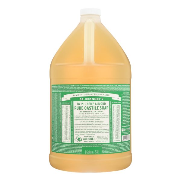 Dr. Bronner's - Castile Liquid Sp Almond - 1 Each-GAL - Image 2