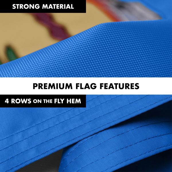 G128 Combo Pack: 6 Ft Tangle Free Aluminum Spinning Flagpole (Silver) & Oklahoma OK State Flag 3x5 Ft, Double ToughWeave Series Double Sided Embroidered 210D Polyester | Pole with Flag Included - Image 5