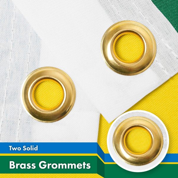 G128 3 Pack: Rwanda Rwandan Flag | 3x5 Ft | LiteWeave Pro Series Printed 150D Polyester | Country Flag, Indoor/Outdoor, Vibrant Colors, Brass Grommets, Thicker and More Durable Than 100D 75D Polyester - Image 2