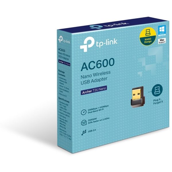 TP-Link Archer T2U Nano - IEEE 802.11ac Dual Band Wi-Fi Adapter for PC Desktop/Notebook - Image 3