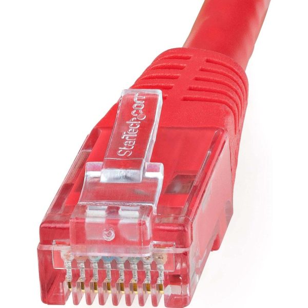 StarTech.com 7ft CAT6 Ethernet Cable - Red Molded Gigabit - 100W PoE UTP 650MHz - Category 6 Patch Cord UL Certified Wiring/TIA - Image 3